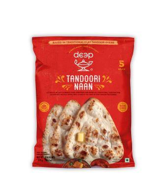 Deep Vegan Tandoori Naan Breads 375g (5 pieces)